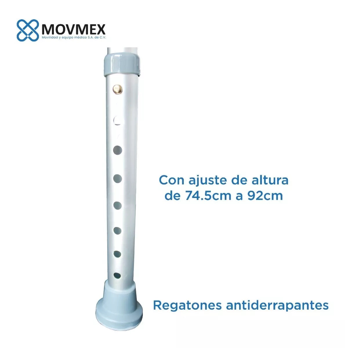 Andadera Ortopédica Aluminio Plegable Ajustable Movmex