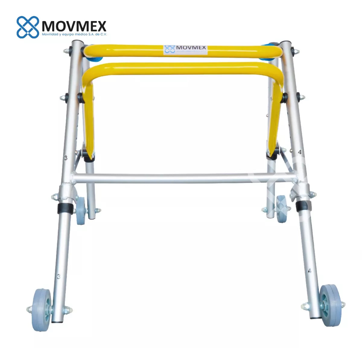 Andadera Ortopédica Posterior Infantil Mate Amarilla Movmex