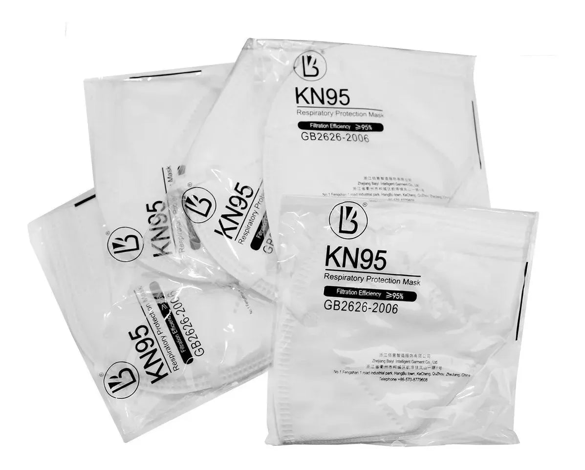 Cubrebocas Mascarilla 5 Capas Termosellado Plisado 25 Piezas Blanco