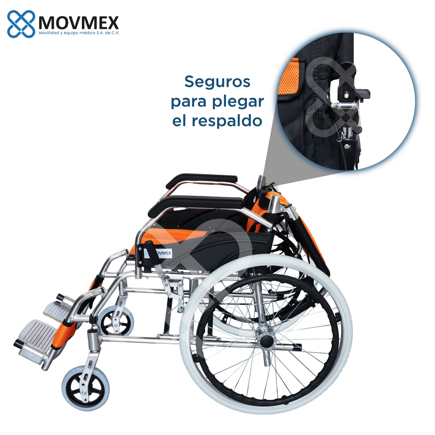 Silla De Ruedas Aluminio Solida Plegable Karolinska Movmex