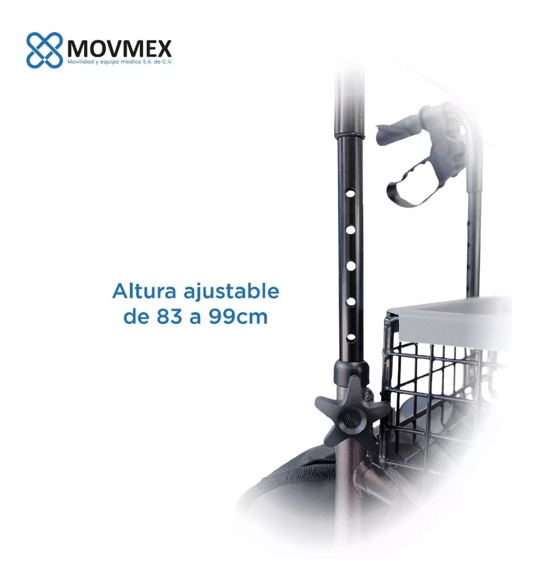 Andadera Ortopédica 3 Ruedas Aloe Movmex