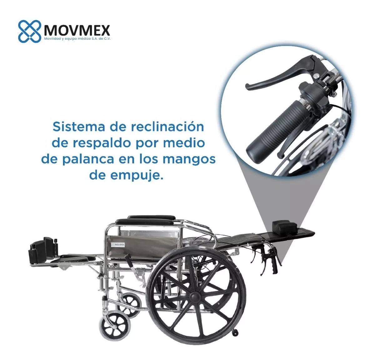 Silla De Ruedas Reclinable Todo Terreno Plegable Beatrice Movmex