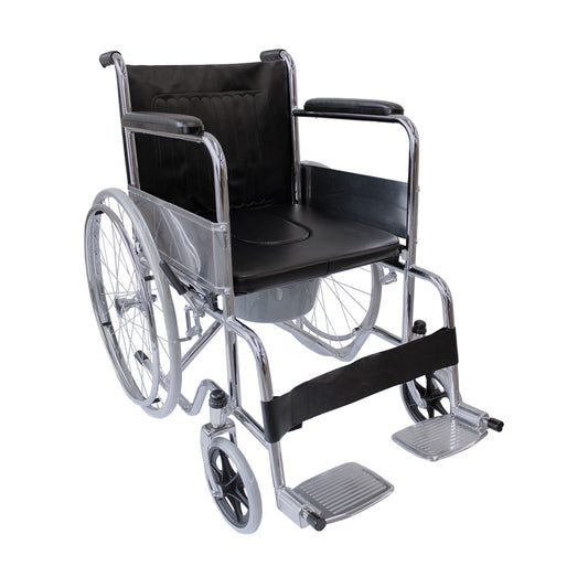 Silla De Ruedas Solida Plegable Con Cómodo Incluido Movmex