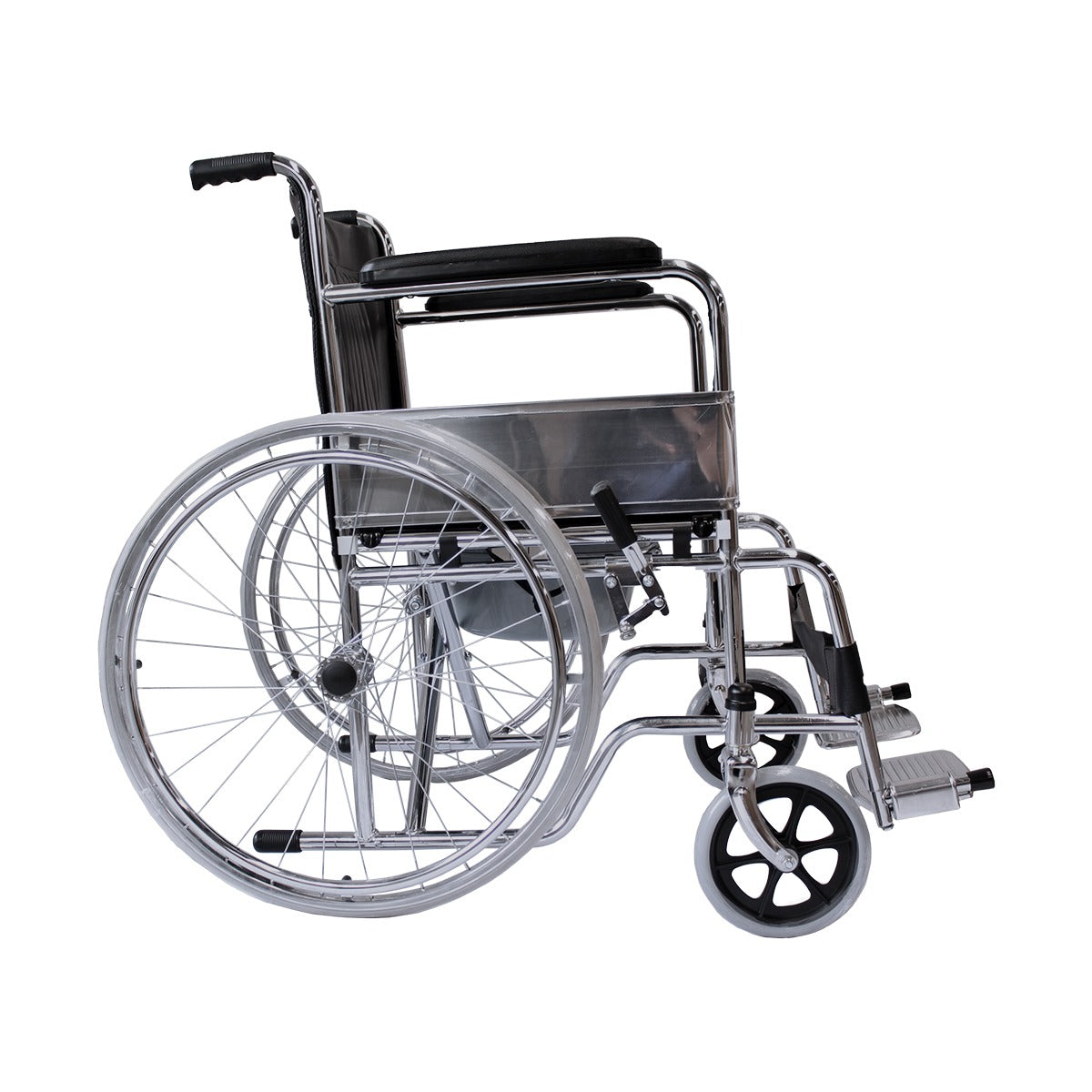 Silla De Ruedas Solida Plegable Con Cómodo Incluido Movmex