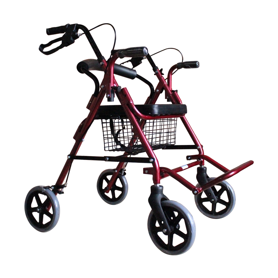 Andadera Hibrida Ortopédica Rollator Con Asiento Plegable Movmex