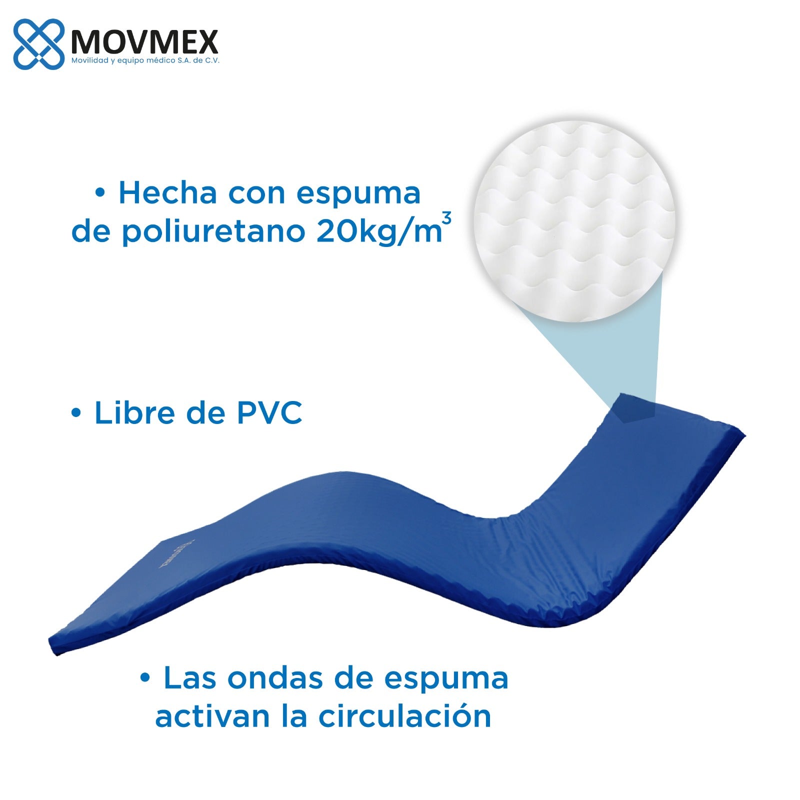 CAMA HOSPITALARIA MANUAL 2 POSICIONES CON COLCHÓN SECCIONADO Y SOBRECOLCHÓN ANTILLAGAS TIPO CASCARÓN DE HUEVO IMPERMEABLE