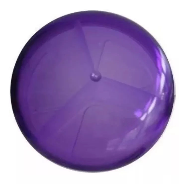 PASTILLERO REDONDO 3 COMPARTIMENTOS COLOR MORADO.