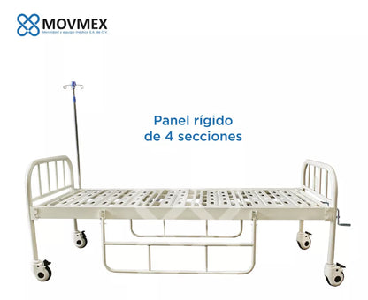 Cama Hospitalaria Manual  2 Posiciones  + Colchones (4 secciones y presión alterna) Hipócrates Movemex