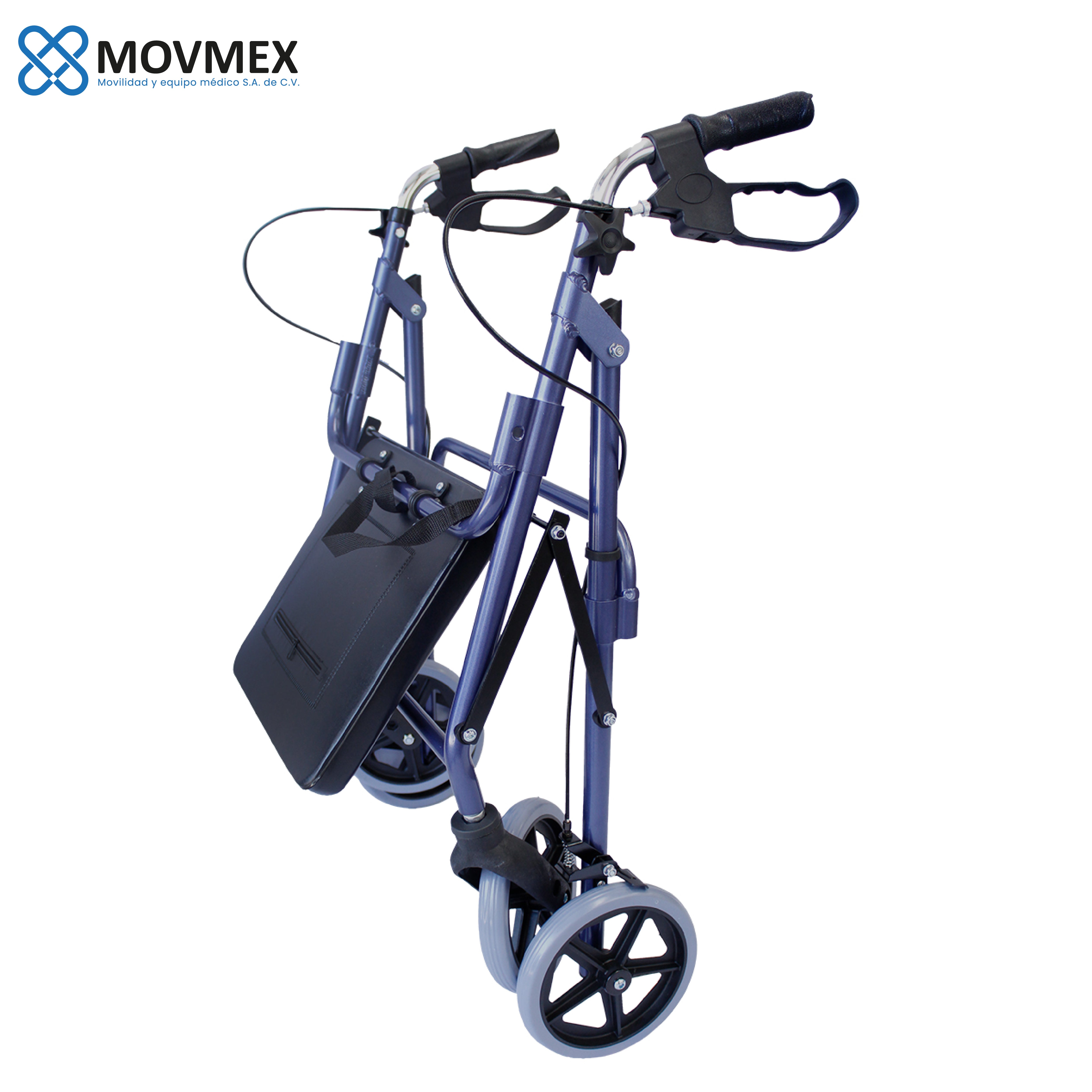 ANDADERA ORTOPÉDICA ROLLATOR CON ASIENTO Y CANASTA MODELO CALÉNDULA