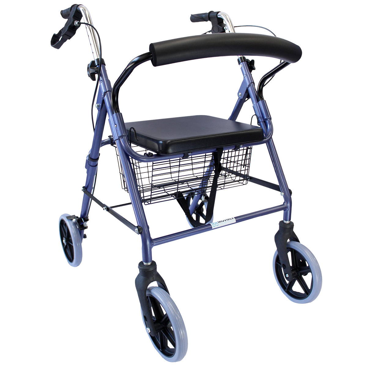 ANDADERA ORTOPÉDICA ROLLATOR CON ASIENTO Y CANASTA MODELO CALÉNDULA