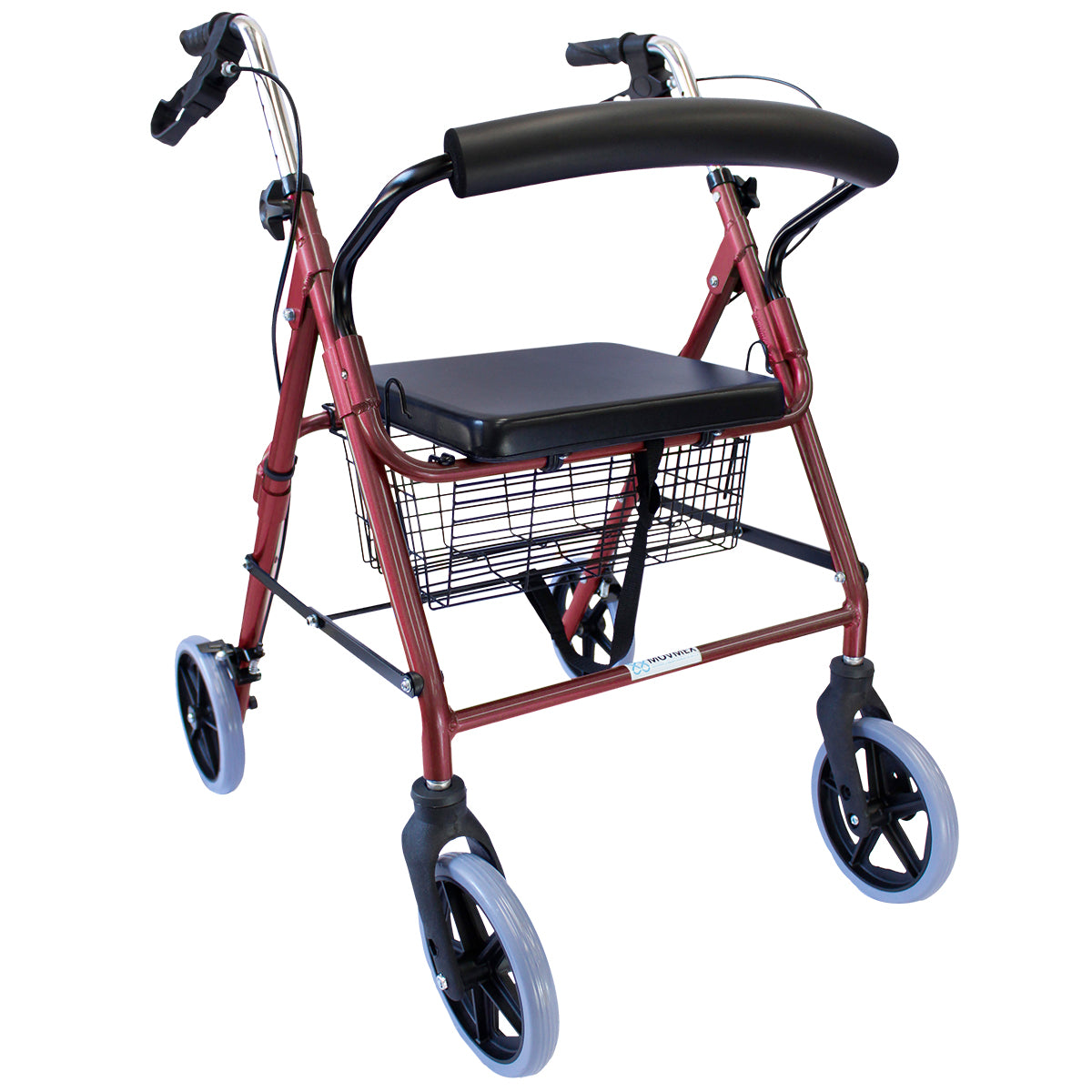ANDADERA ORTOPÉDICA ROLLATOR CON ASIENTO Y CANASTA MODELO CALÉNDULA