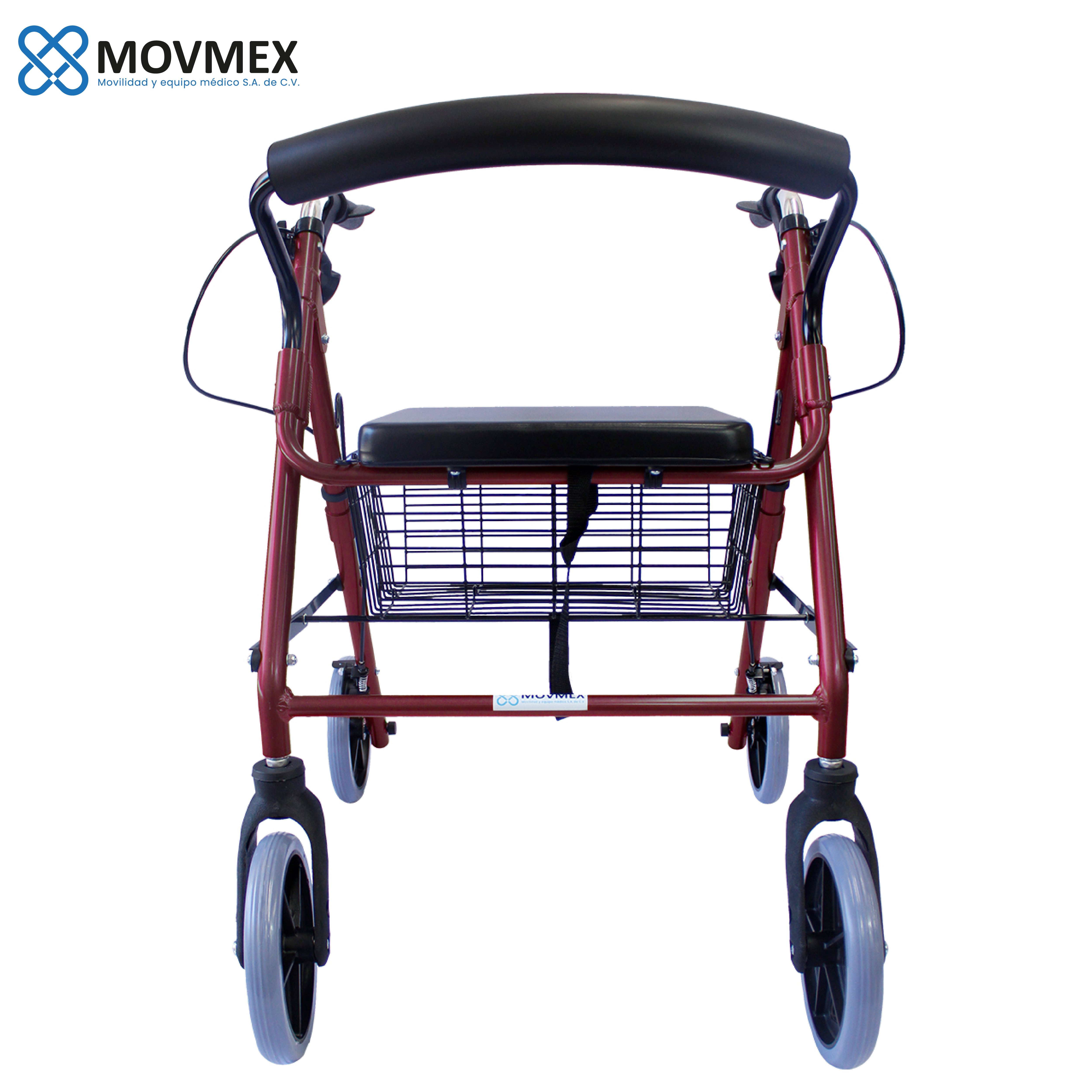 ANDADERA ORTOPÉDICA ROLLATOR CON ASIENTO Y CANASTA MODELO CALÉNDULA