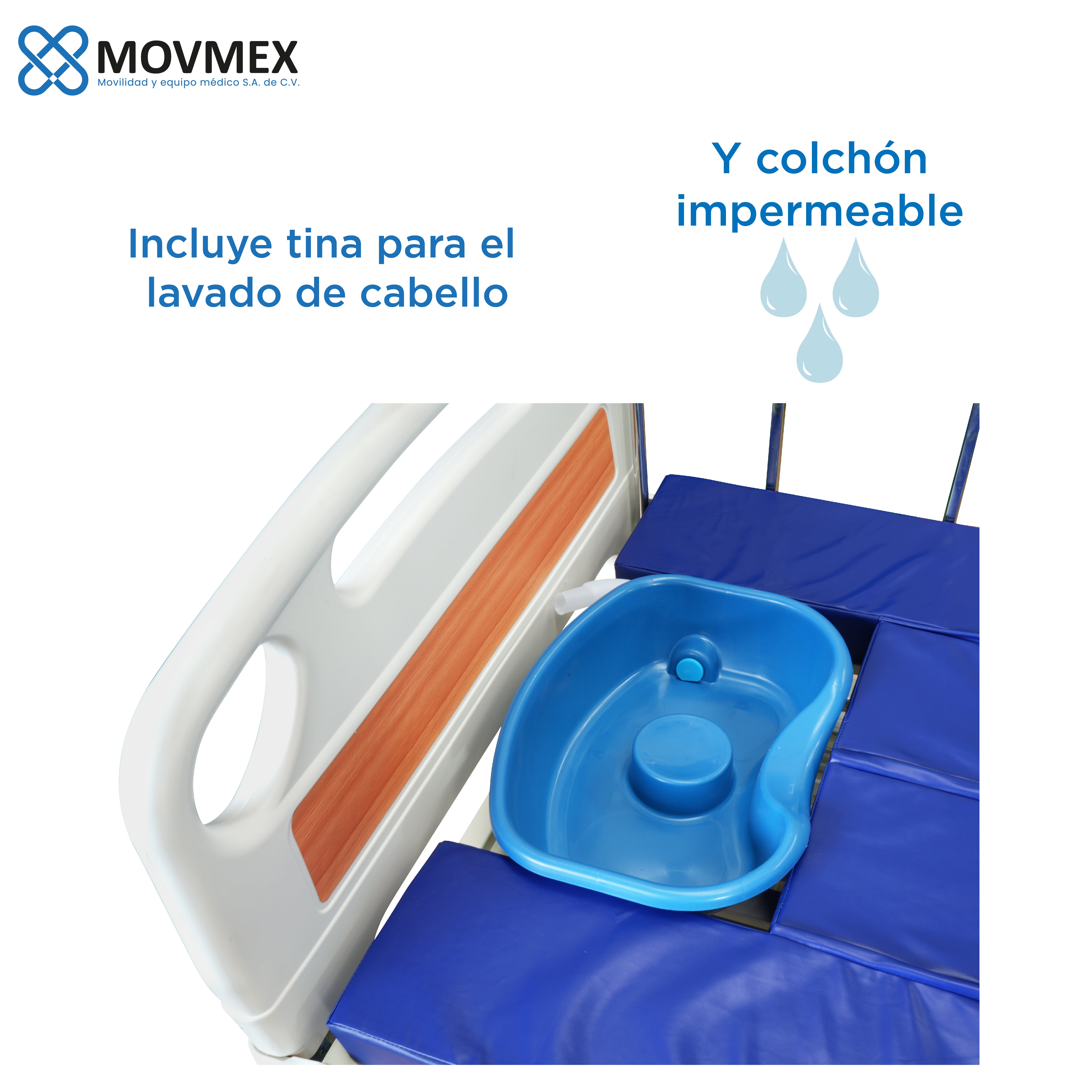 CAMA HOSPITALARIA ELÉCTRICA 9 FUNCIONES EN 1 CON ALTURA AJUSTABLE MODELO EVANGELINA