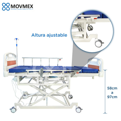Cama Hospitalaria Eléctrica Evangelina 9 funciones en 1  Con Ajuste de Altura
