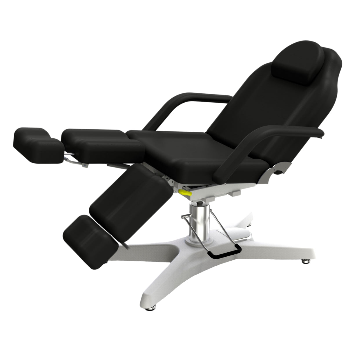 SILLA CAMILLA HIDRÁULICA 4 POSICIONES CON PIERNAS TIPO TIJERA MODELO VIENA