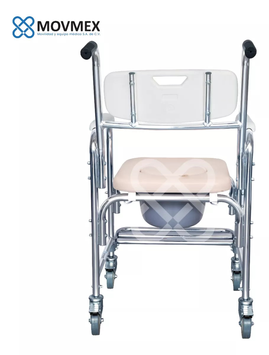 SILLA DE DUCHA CON CÓMODO 3 EN 1 MODELO JOHNS