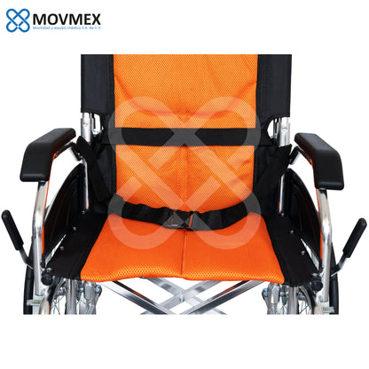 Silla De Ruedas Aluminio Solida Plegable Karolinska Movmex
