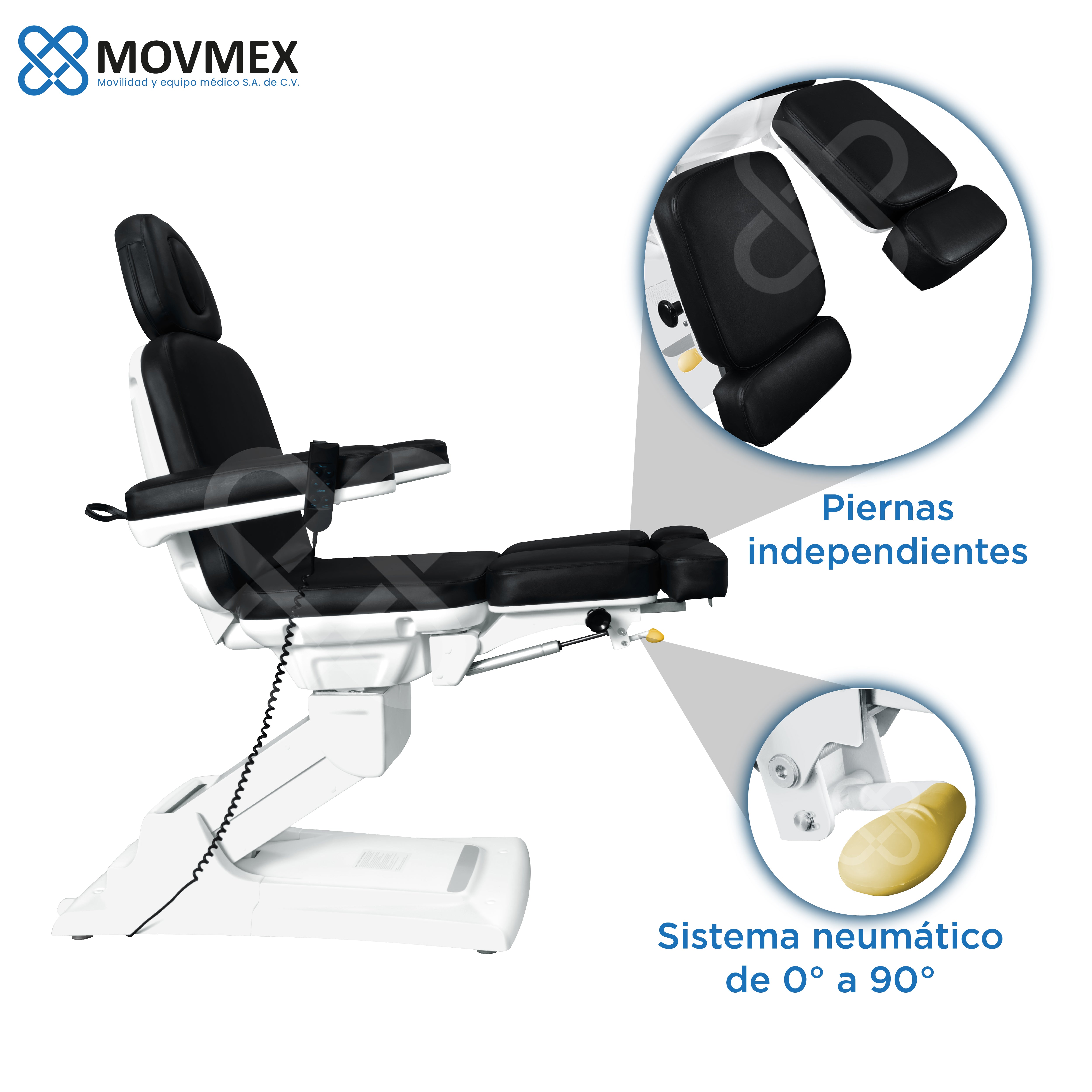 SILLA CAMILLA ELÉCTRICA 3 MOTORES MODELO LONDRES