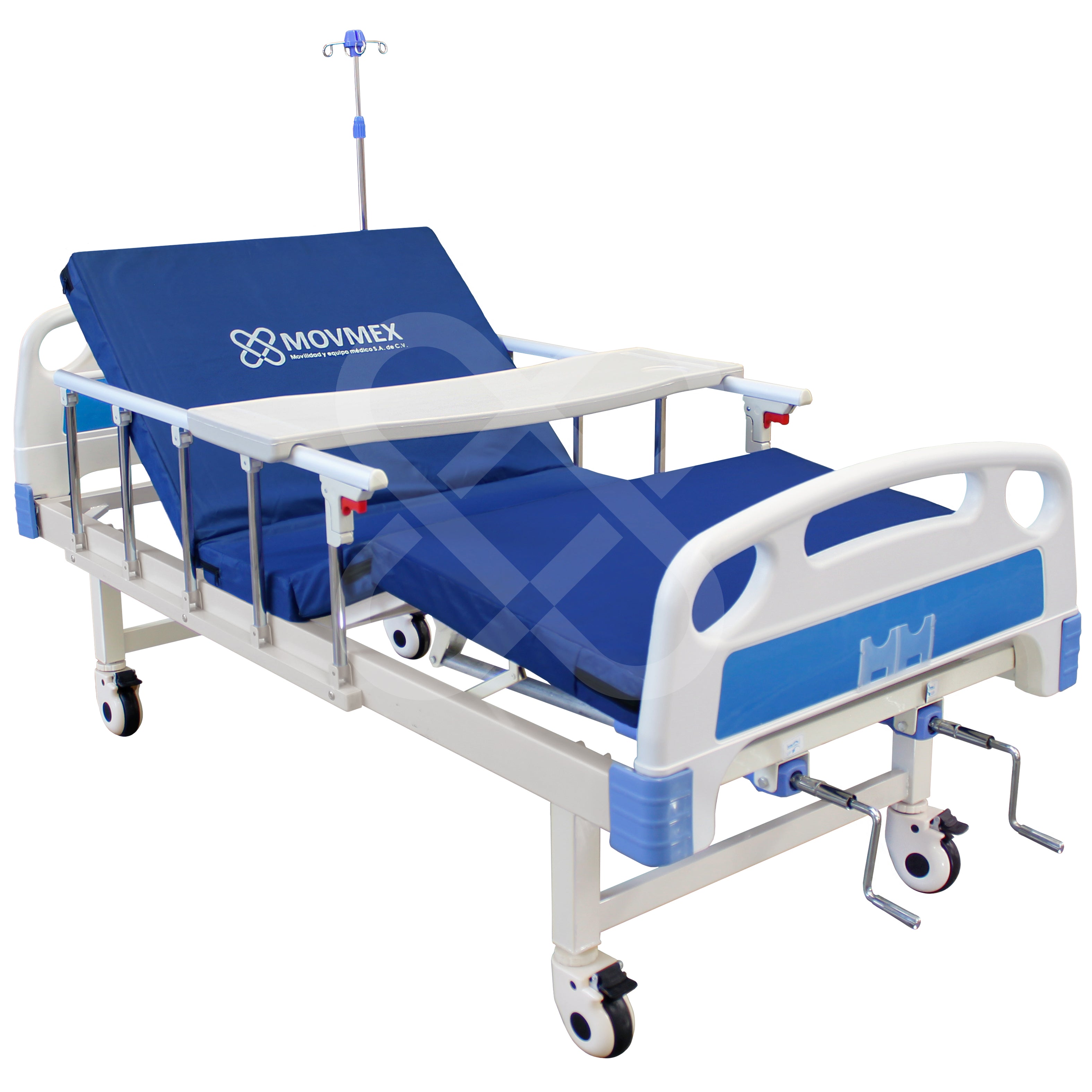 CAMA HOSPITALARIA MANUAL 2 POSICIONES CON ACCESORIOS MODELO OSLER