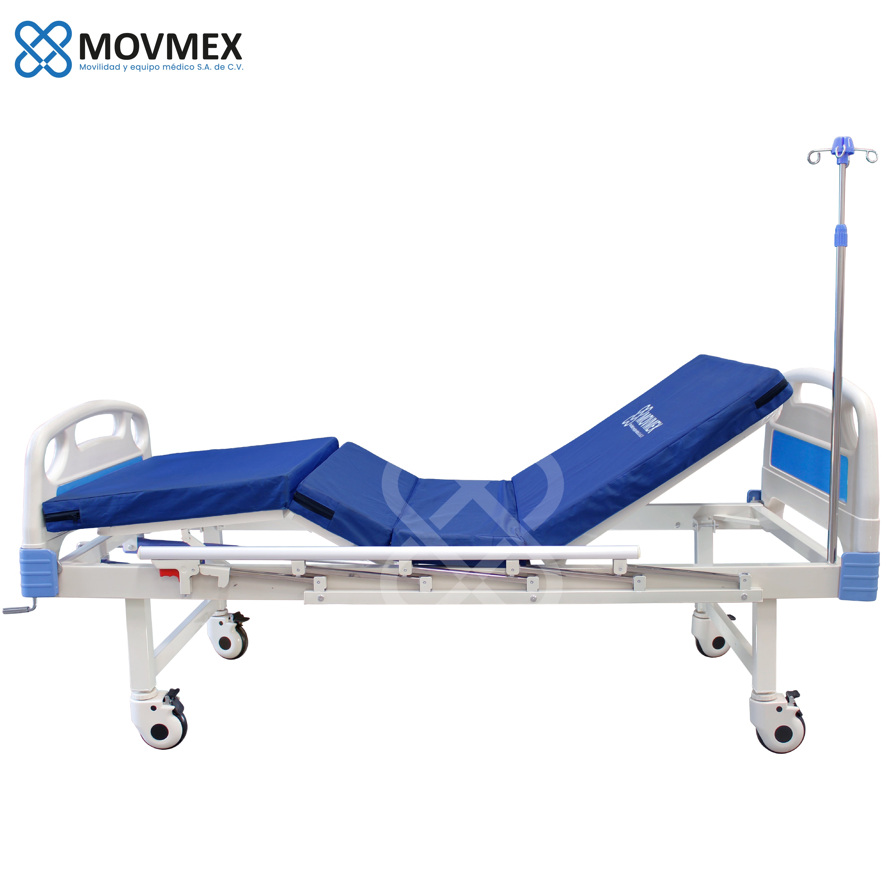 CAMA HOSPITALARIA MANUAL 2 POSICIONES CON ACCESORIOS MODELO OSLER