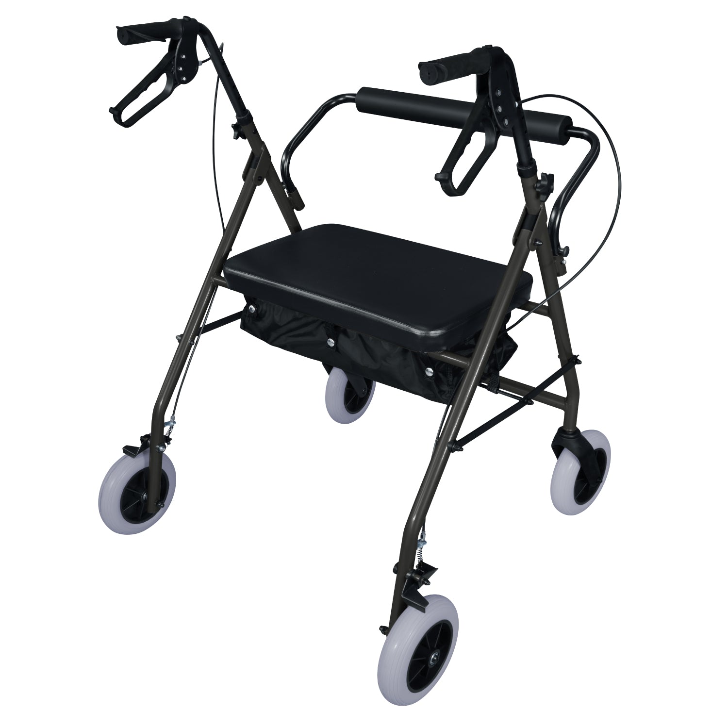 ANDADERA ORTOPÉDICA ROLLATOR BARIÁTRICA CON BOLSA EXTRA ANCHA