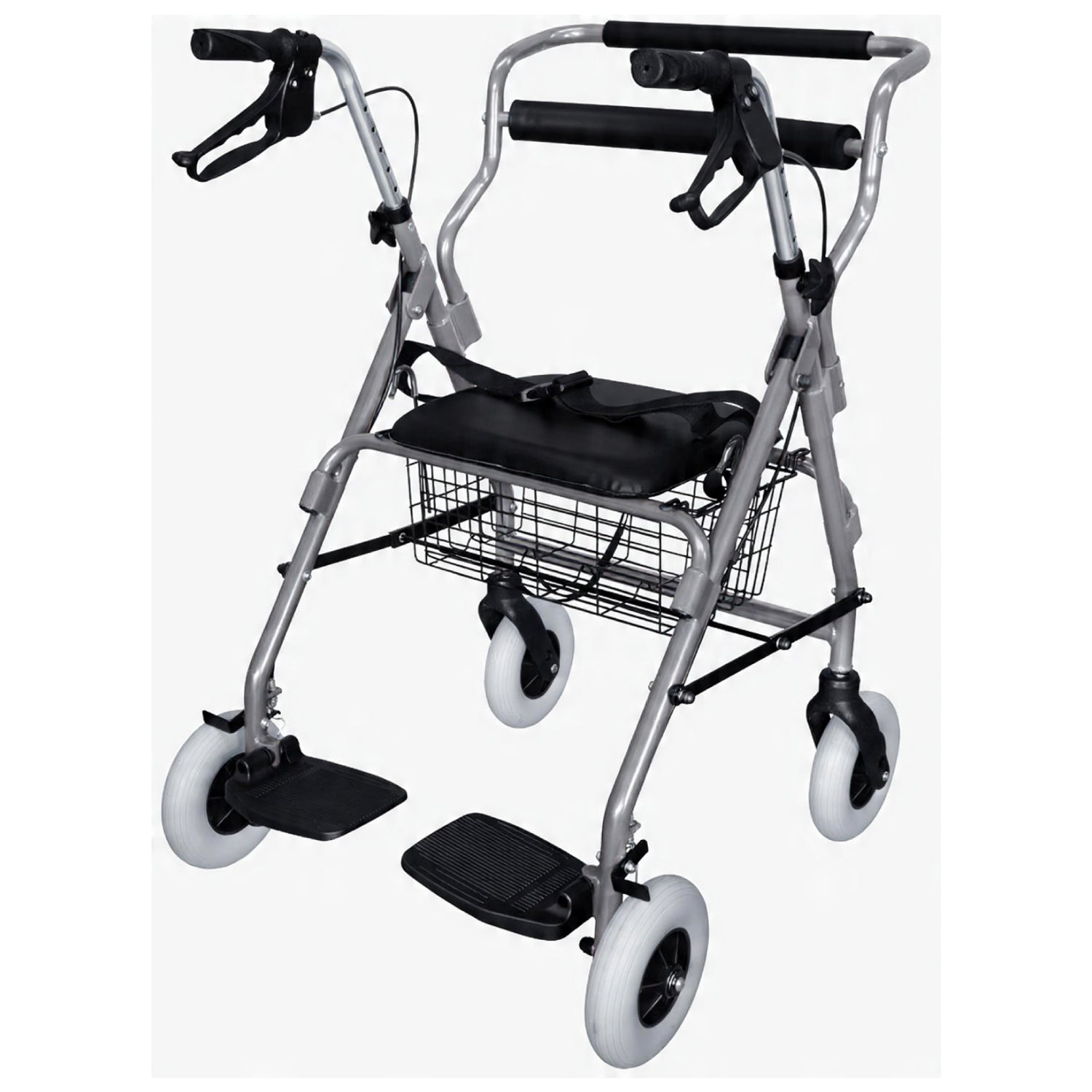 ANDADERA ORTOPÉDICA ROLLATOR HÍBRIDA CON POSAPIÉS