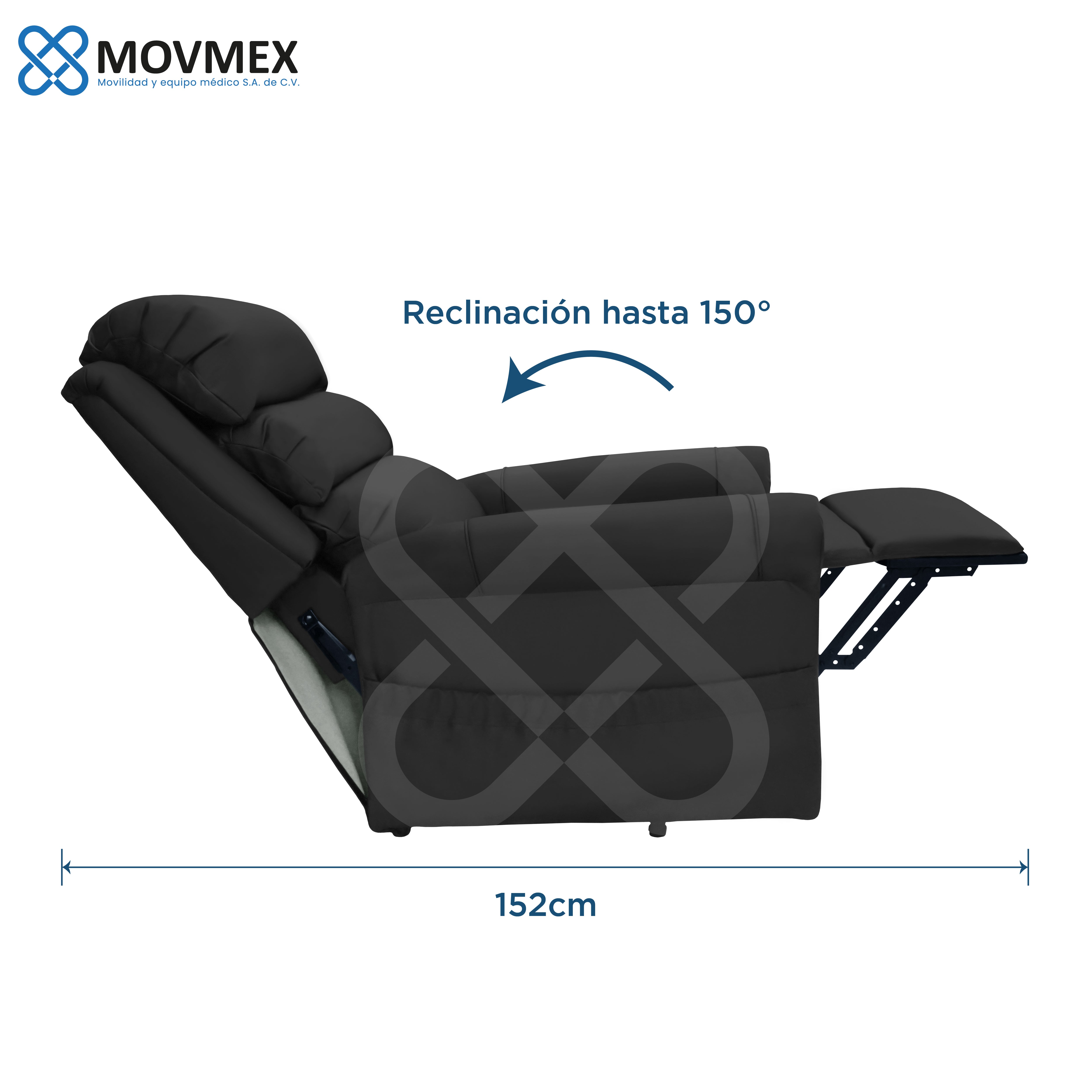 SILLÓN REPOSET ELÉCTRICO CON SISTEMA DE MASAJE POR VIBRACIÓN