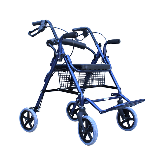 Andadera Hibrida Ortopédica Rollator  Con Asiento Plegable Movmex