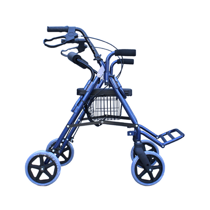 Andadera Hibrida Ortopédica Rollator  Con Asiento Plegable Movmex