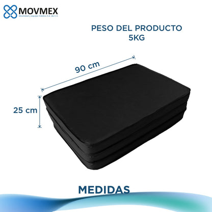 Colchón Para Cama Hospitalaria De 3 Secciones Portátil Plegable Movmex