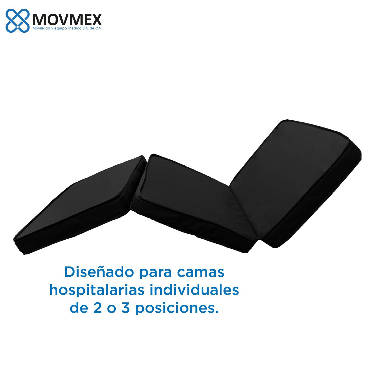 COLCHÓN HOSPITALARIO DE 3 SECCIONES PORTÁTIL Y PLEGABLE MODELO DENVER
