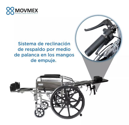 Silla De Ruedas Reclinable Todo Terreno Plegable Beatrice Movmex