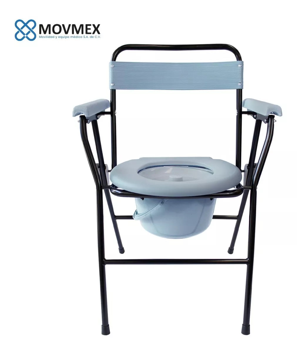 SILLA CON CÓMODO PLEGABLE PORTÁTIL MODELO CHARITE