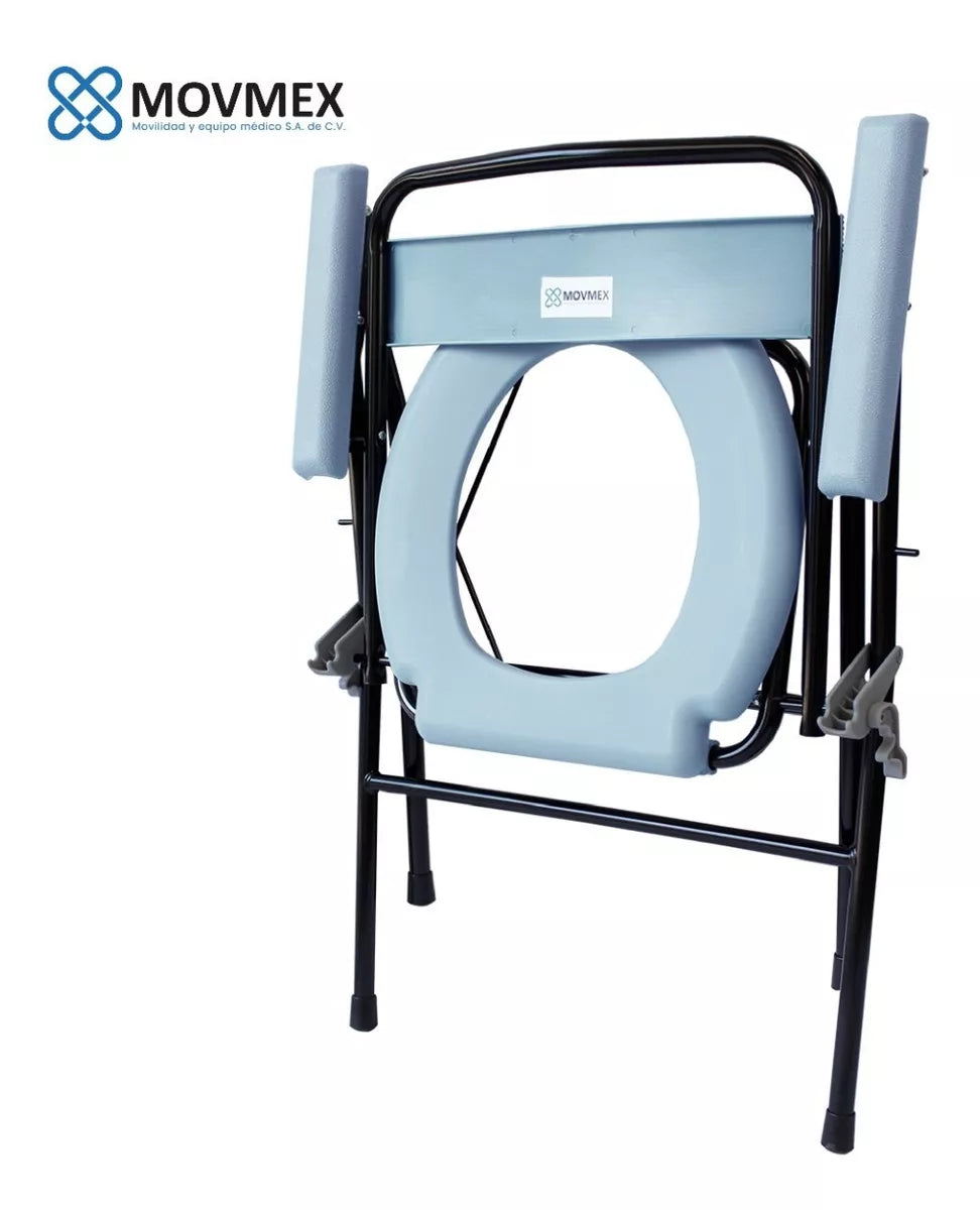 SILLA CON CÓMODO PLEGABLE PORTÁTIL MODELO CHARITE