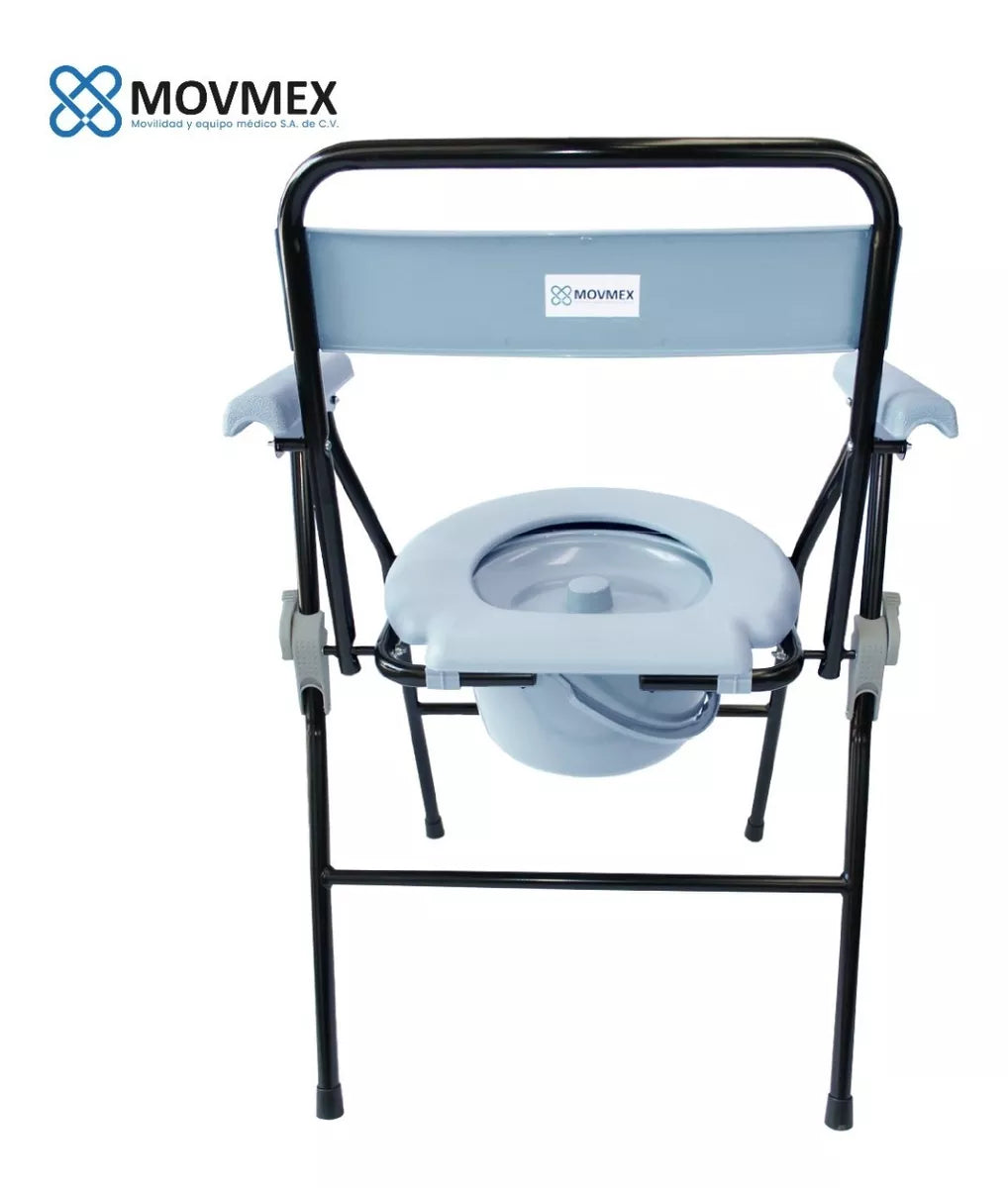 SILLA CON CÓMODO PLEGABLE PORTÁTIL MODELO CHARITE