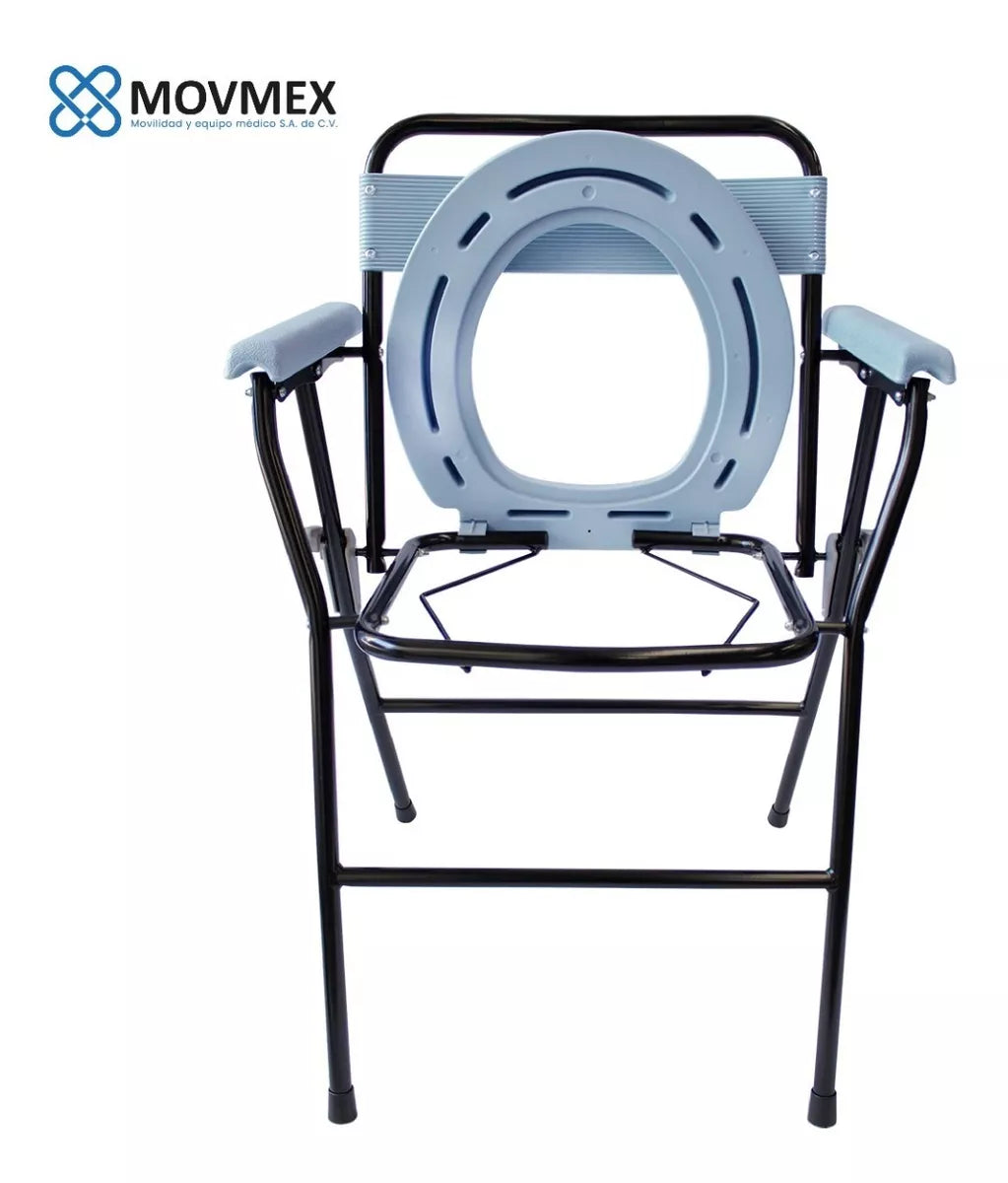 SILLA CON CÓMODO PLEGABLE PORTÁTIL MODELO CHARITE