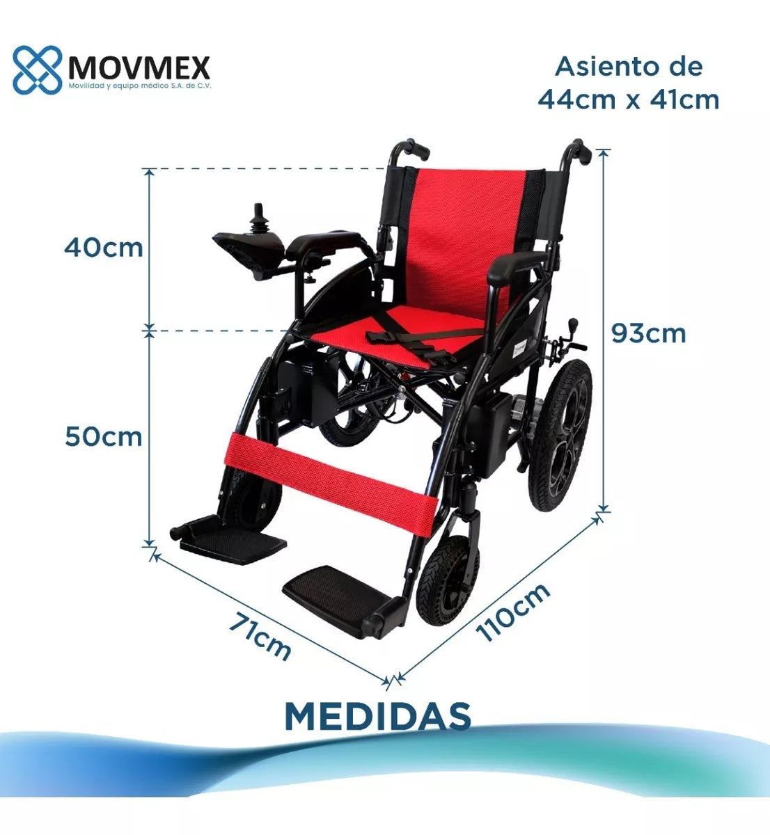 Silla De Ruedas Eléctrica Pearson Todo Terreno Plegable Movmex