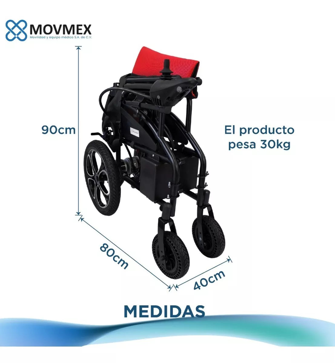 Silla De Ruedas Eléctrica Pearson Todo Terreno Plegable Movmex