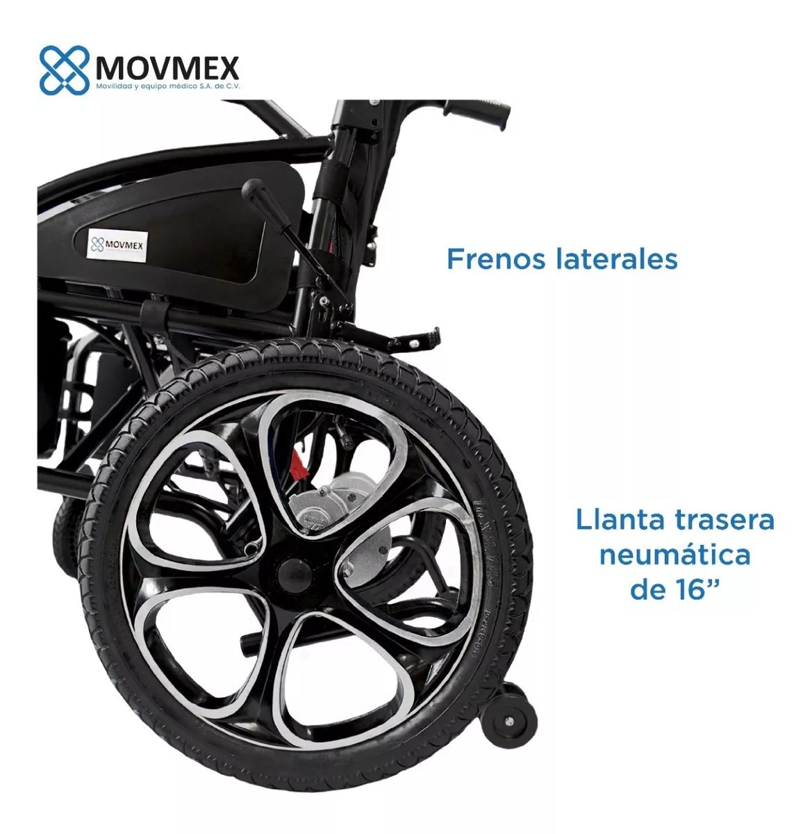 Silla De Ruedas Eléctrica Pearson Todo Terreno Plegable Movmex
