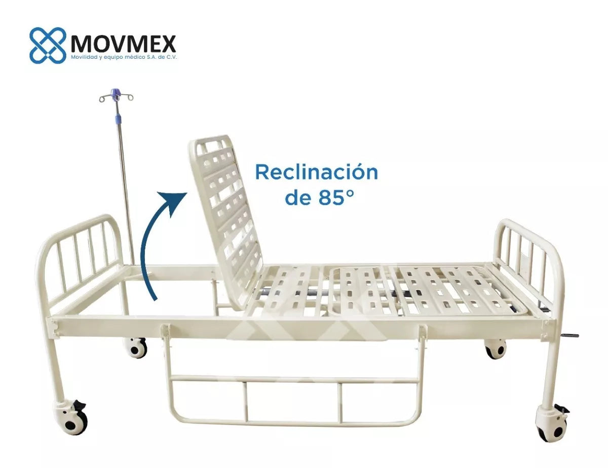 CAMA HOSPITALARIA MANUAL MODELO HIPÓCRATES SIN COLCHONES