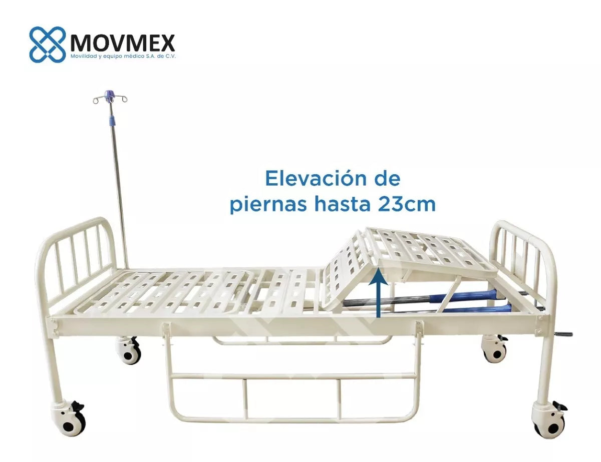 CAMA HOSPITALARIA MANUAL MODELO HIPÓCRATES SIN COLCHONES
