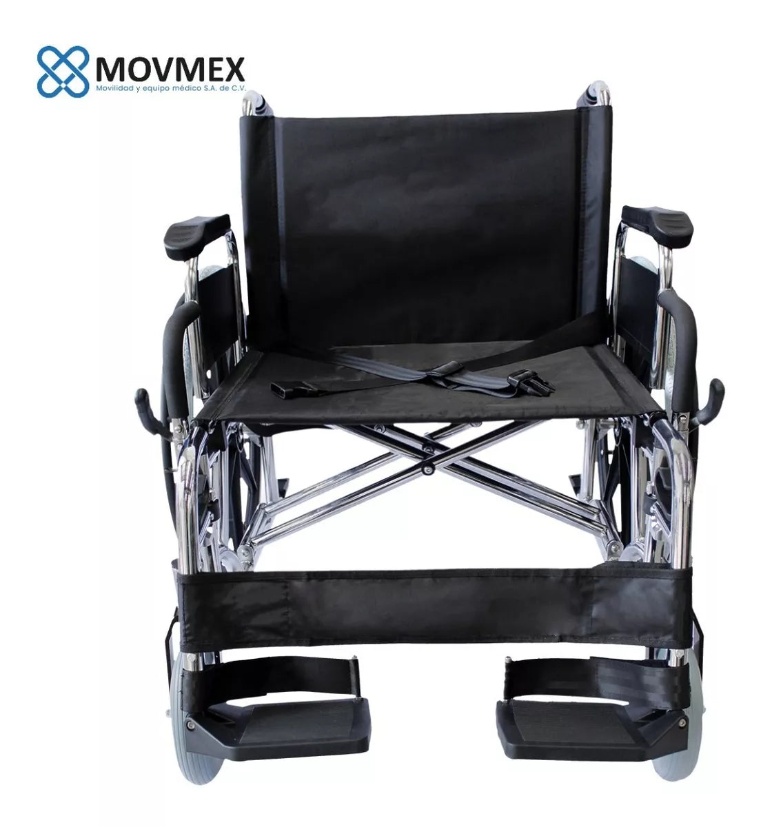 Silla De Ruedas Sólida Sobrepeso Extra Ancha 24"  Curie Movmex