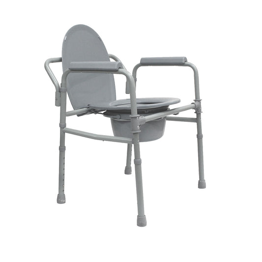 Silla Para Baño Extra Ancha Cómodo Plegable De Acero Movmex