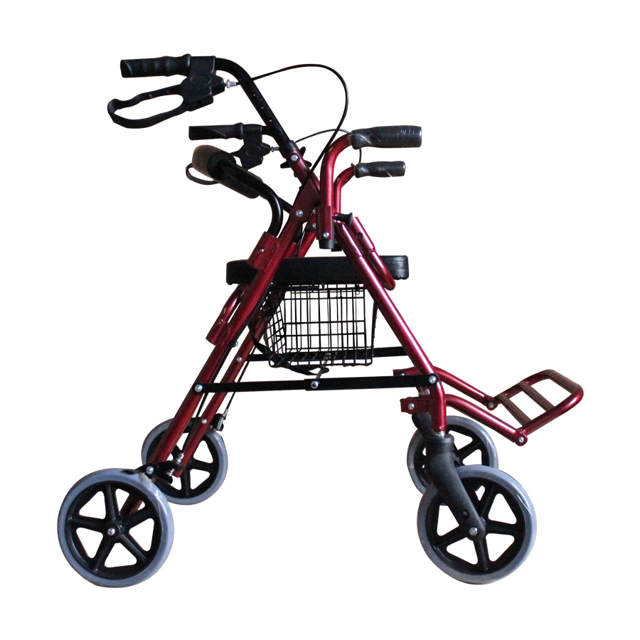 Andadera Hibrida Ortopédica Rollator  Con Asiento Plegable Movmex